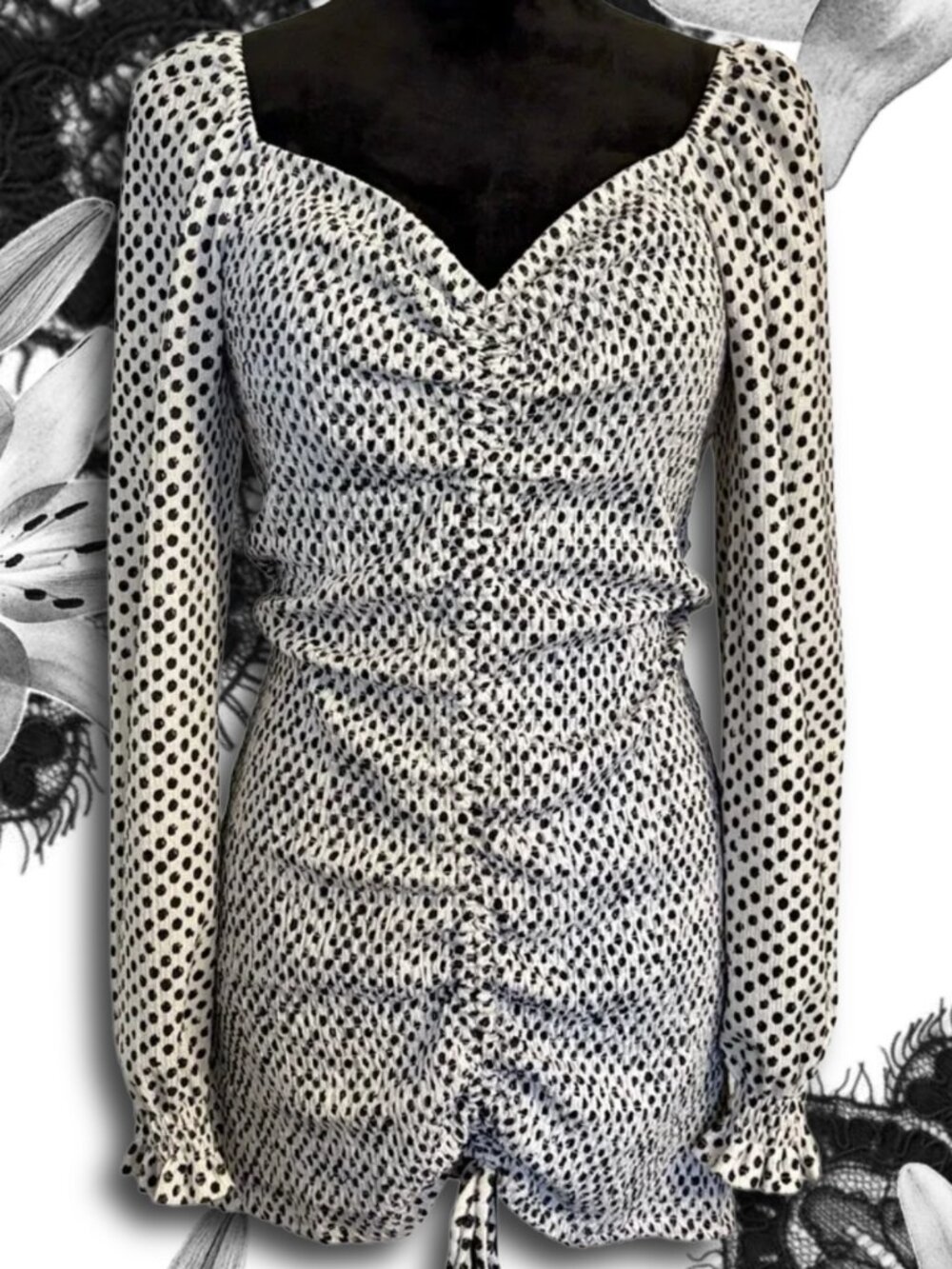 Midnight Doll Polka Dot Dress
